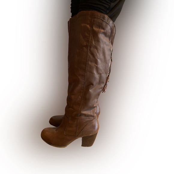 STEVE MADDEN BROWN BOOTS SIZE 8M - Picture 5 of 11